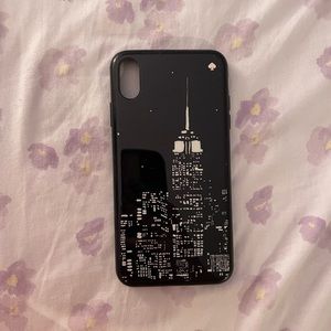 kate spade iphone xs max glow in the dark nyc skyline phone case